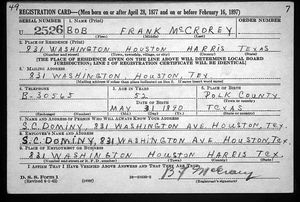 U.S., World War II Draft Registration Cards, 1942