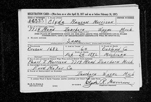 U.S., World War II Draft Registration Cards, 1942