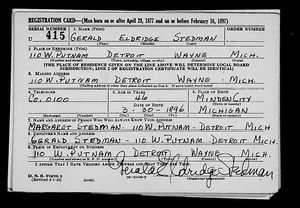 U.S., World War II Draft Registration Cards, 1942