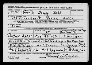 U.S., World War II Draft Registration Cards, 1942