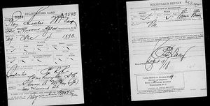 U.S., World War I Draft Registration Cards, 1917-1918