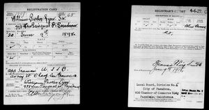 U.S., World War I Draft Registration Cards, 1917-1918