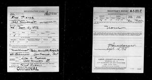 U.S., World War I Draft Registration Cards, 1917-1918