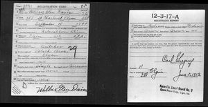 U.S., World War I Draft Registration Cards, 1917-1918