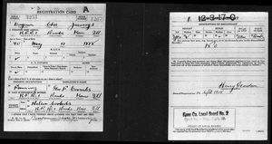 U.S., World War I Draft Registration Cards, 1917-1918