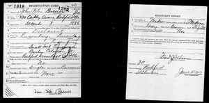 U.S., World War I Draft Registration Cards, 1917-1918