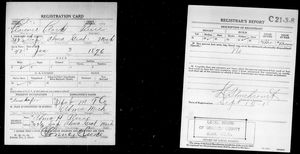 U.S., World War I Draft Registration Cards, 1917-1918