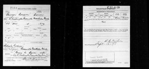 U.S., World War I Draft Registration Cards, 1917-1918