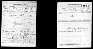 U.S., World War I Draft Registration Cards, 1917-1918