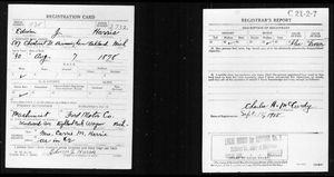 U.S., World War I Draft Registration Cards, 1917-1918