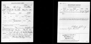 U.S., World War I Draft Registration Cards, 1917-1918