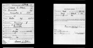 U.S., World War I Draft Registration Cards, 1917-1918