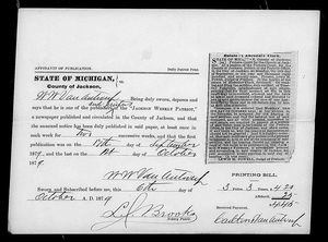 Michigan, U.S., Wills and Probate Records, 1784-1980