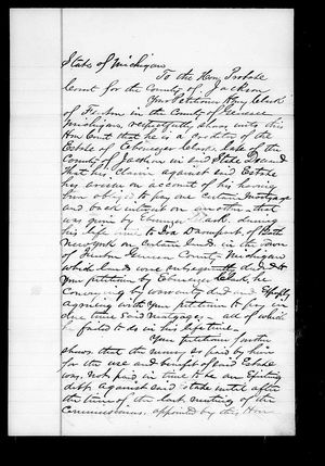 Michigan, U.S., Wills and Probate Records, 1784-1980