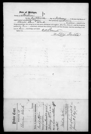 Michigan, U.S., Wills and Probate Records, 1784-1980