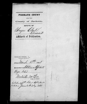 Michigan, U.S., Wills and Probate Records, 1784-1980