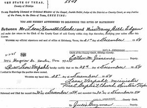 Texas, U.S., Select County Marriage Records, 1837-1965