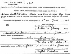 Texas, U.S., Select County Marriage Records, 1837-1965