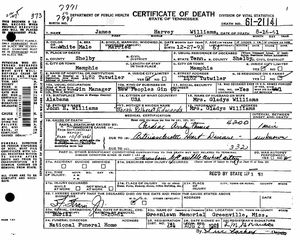 Tennessee, U.S., Death Records, 1908-1965