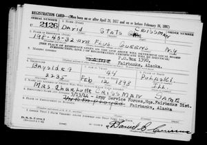 U.S., World War II Draft Registration Cards, 1942