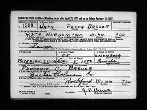 U.S., World War II Draft Registration Cards, 1942