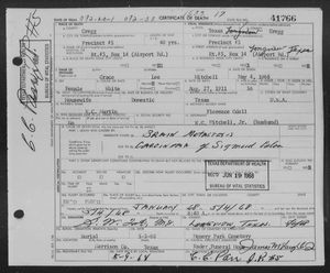 Texas, U.S., Death Certificates, 1903-1982