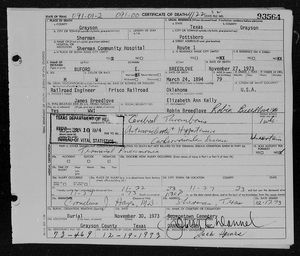 Texas, U.S., Death Certificates, 1903-1982