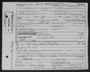 Texas, U.S., Death Certificates, 1903-1982