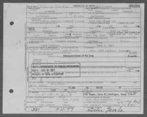 Texas, U.S., Death Certificates, 1903-1982