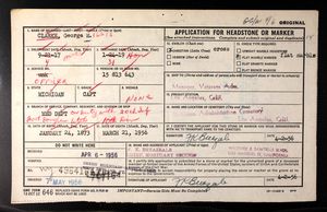 U.S., Headstone Applications for Military Veterans, 1925-1970