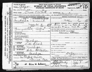 Texas, U.S., Death Certificates, 1903-1982