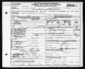 Texas, U.S., Death Certificates, 1903-1982