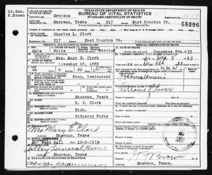 Texas, U.S., Death Certificates, 1903-1982