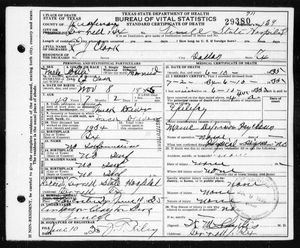 Texas, U.S., Death Certificates, 1903-1982