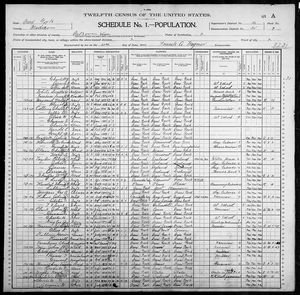 1900 United States Federal Census