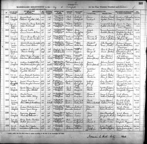 Massachusetts, U.S., Marriage Records, 1840-1915