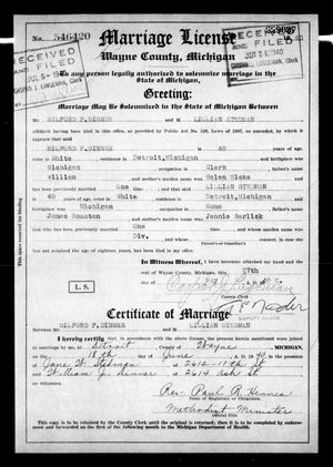 Michigan, U.S., Marriage Records, 1867-1952