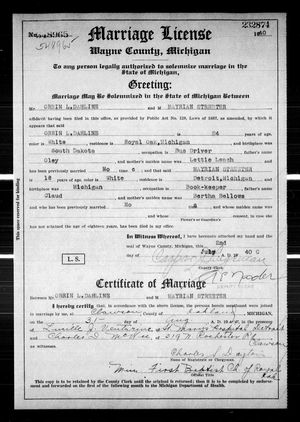 Michigan, U.S., Marriage Records, 1867-1952