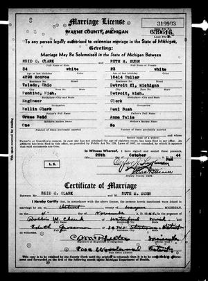 Michigan, U.S., Marriage Records, 1867-1952