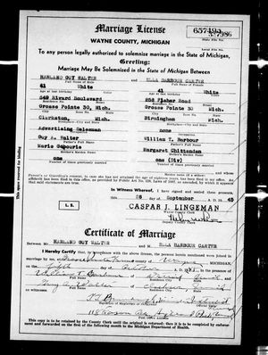 Michigan, U.S., Marriage Records, 1867-1952