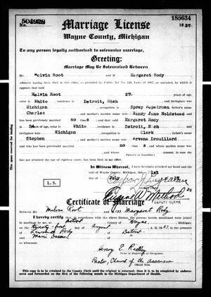 Michigan, U.S., Marriage Records, 1867-1952