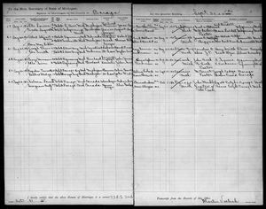 Michigan, U.S., Marriage Records, 1867-1952