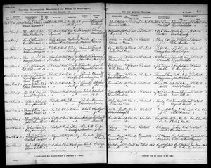 Michigan, U.S., Marriage Records, 1867-1952