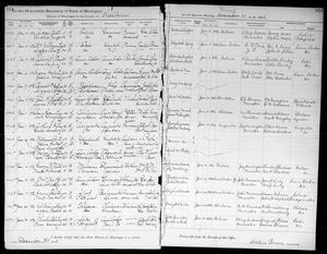 Michigan, U.S., Marriage Records, 1867-1952