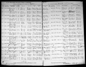 Michigan, U.S., Marriage Records, 1867-1952