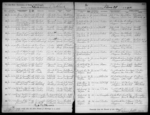 Michigan, U.S., Marriage Records, 1867-1952