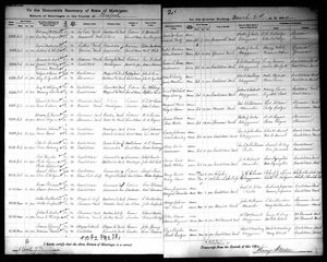 Michigan, U.S., Marriage Records, 1867-1952