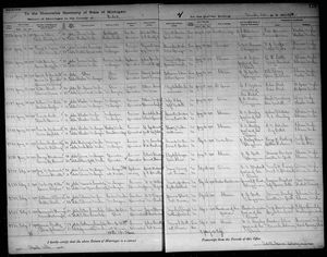 Michigan, U.S., Marriage Records, 1867-1952