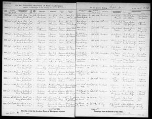 Michigan, U.S., Marriage Records, 1867-1952