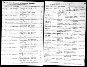 Michigan, U.S., Marriage Records, 1867-1952